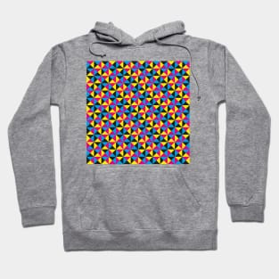 Geometric Triangle Pattern (CMYK) Hoodie